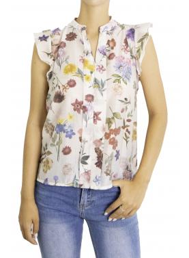 Blusa fantasia con volant